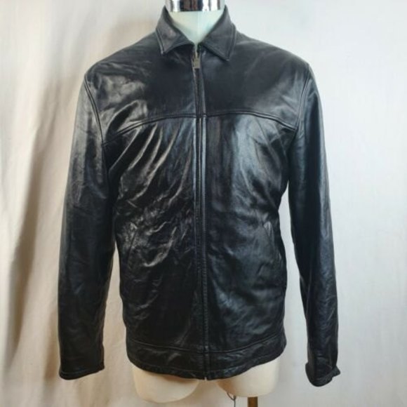 Vintage XL. Wilsons Leather M. Julian Jacket Mens Size X-LARGE Black Biker